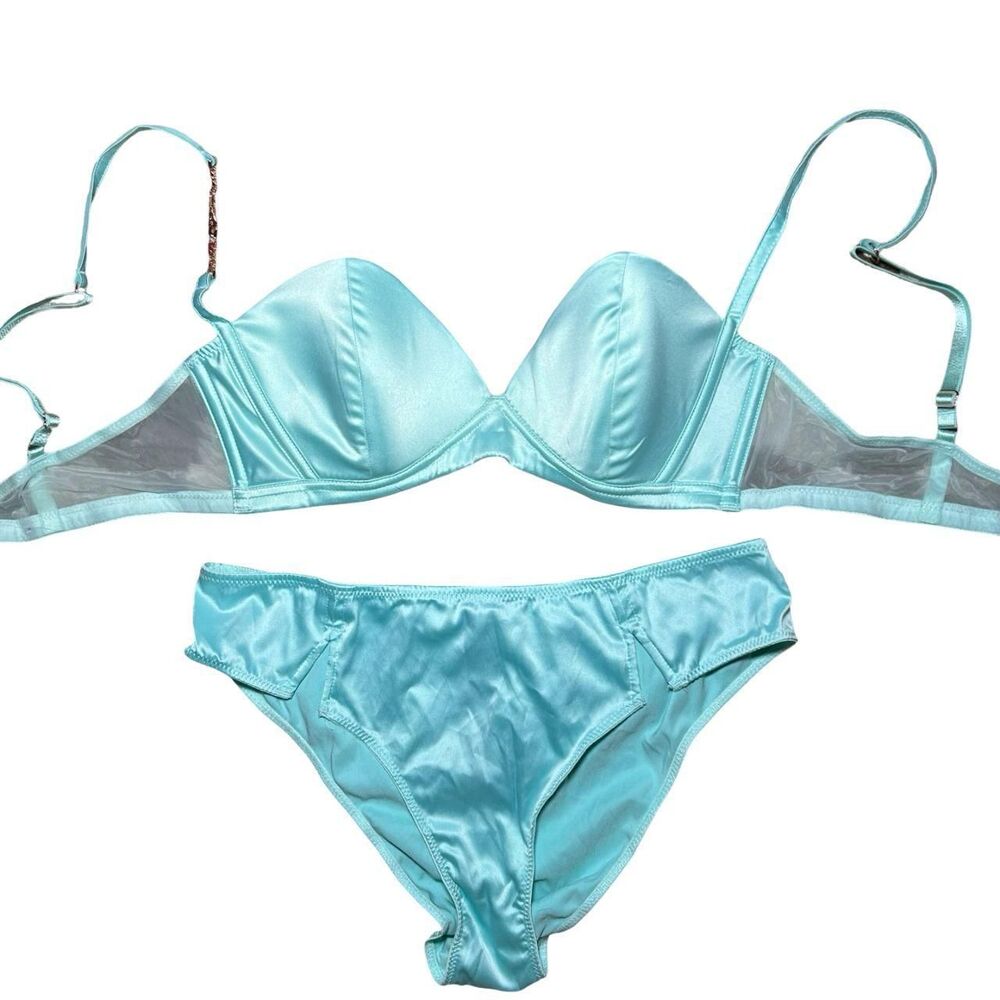 Savage-x-fenty Women's Blue and Gold Bra